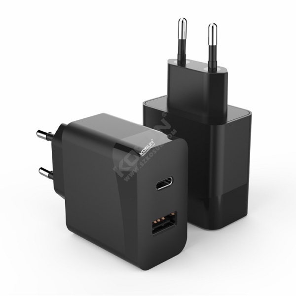PD 30W US/EU Wall Charger Dual Port PD and QC